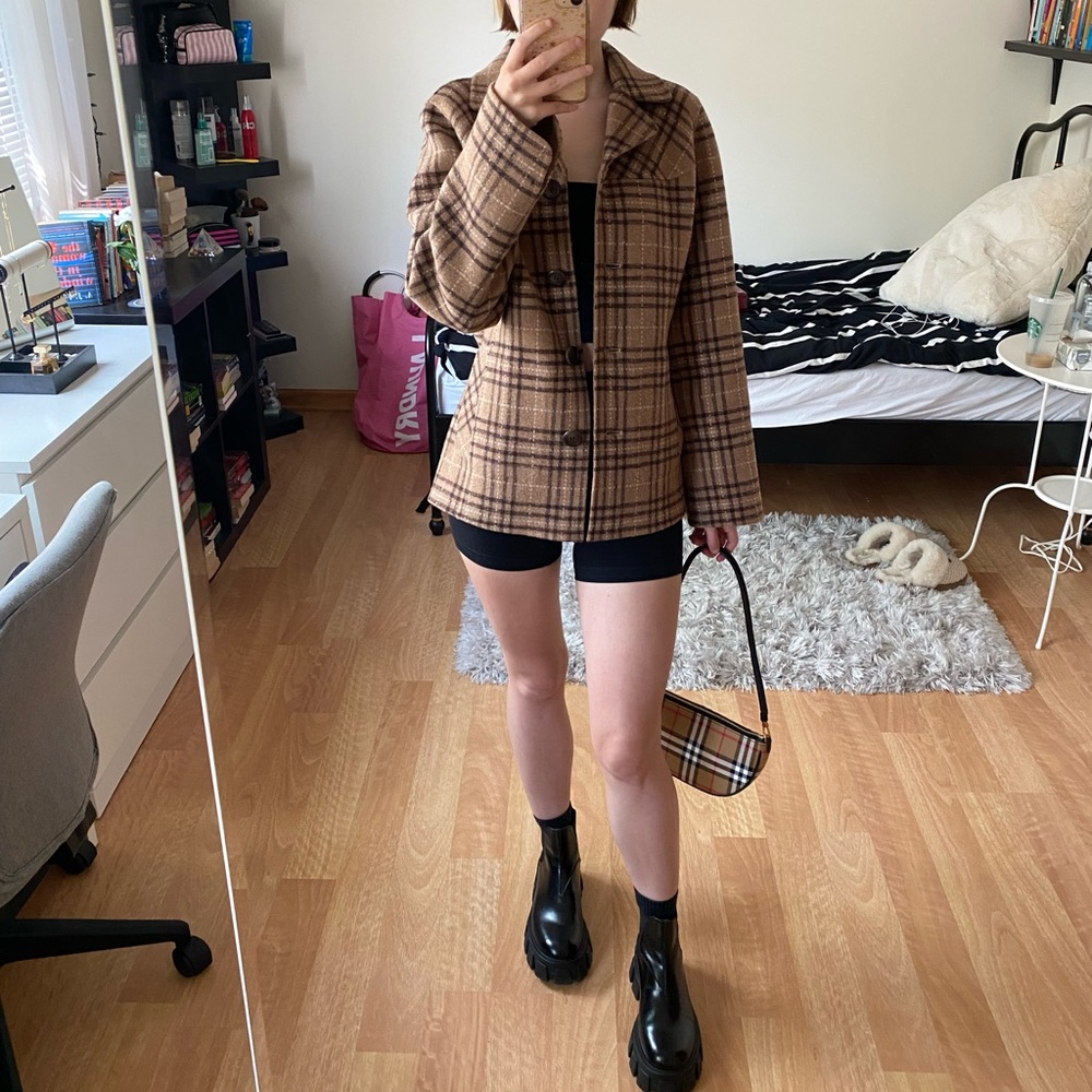 Reversible Pendleton Wool Blazer Jacket